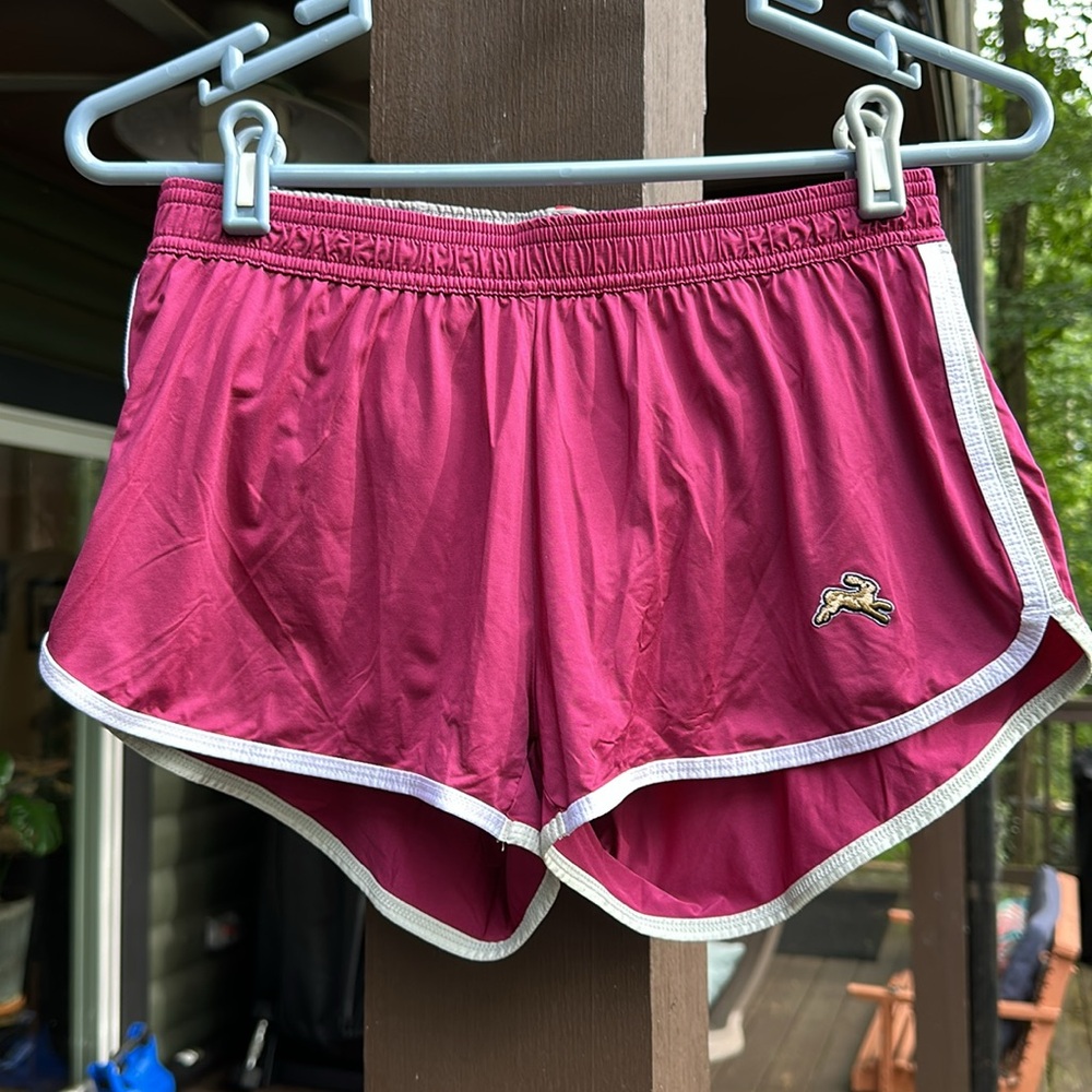 Tracksmith Women's Athletic Shorts - Maroon with White Trim